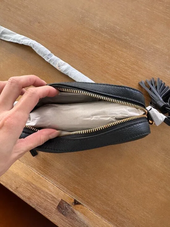 NWT Tory Burch McGraw Camera Bag Crossbody Bag Black - Picture 5 of 12